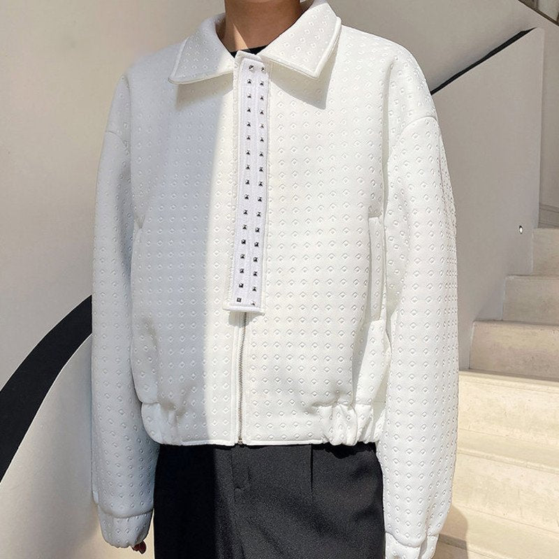 Metal Rivet Decoration Thickened Jacket