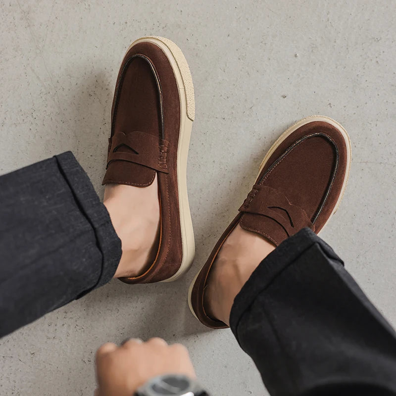 Classic Signature Suede Loafers