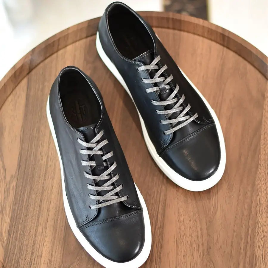 Top Layer Genuine Leather Sneakers