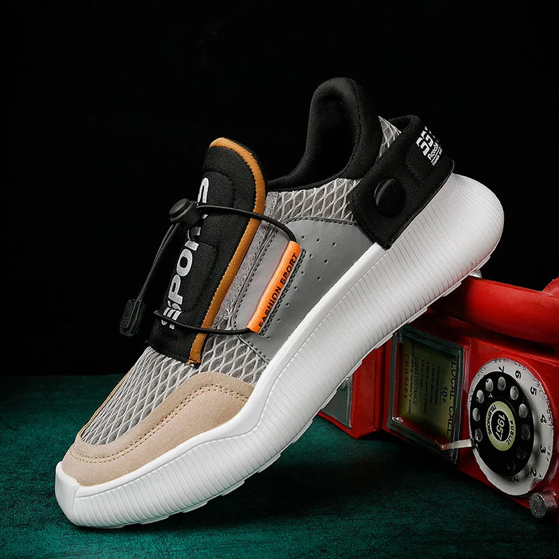 Chunky Soles Color Block Hommes Baskets à Cordon