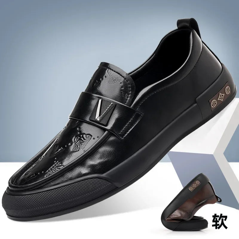 Sophisticated Embossed Leather Loafers