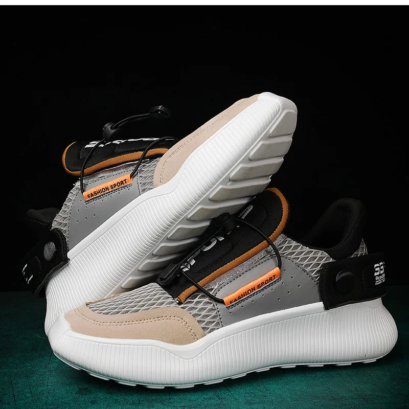 Chunky Soles Color Block Hommes Baskets à Cordon