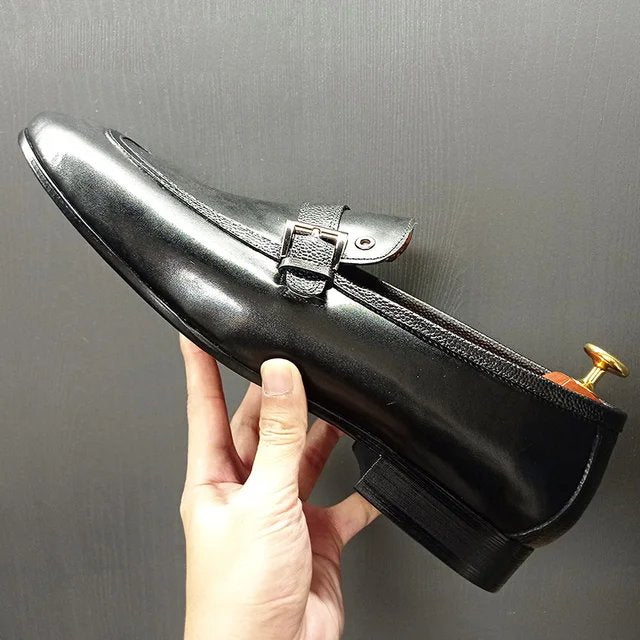 Monk Strap Genuine Leather Loafers