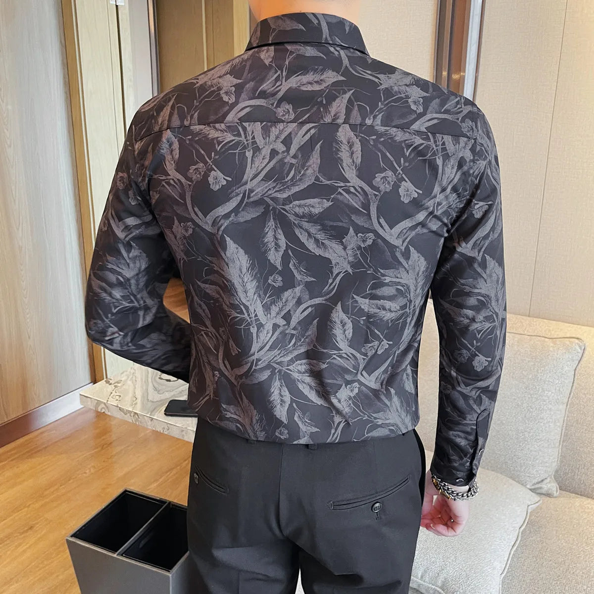 High Quality Printed Long-Sleeved Shirt