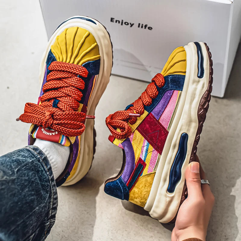 Thick Bottom Breathable Mesh Sneakers