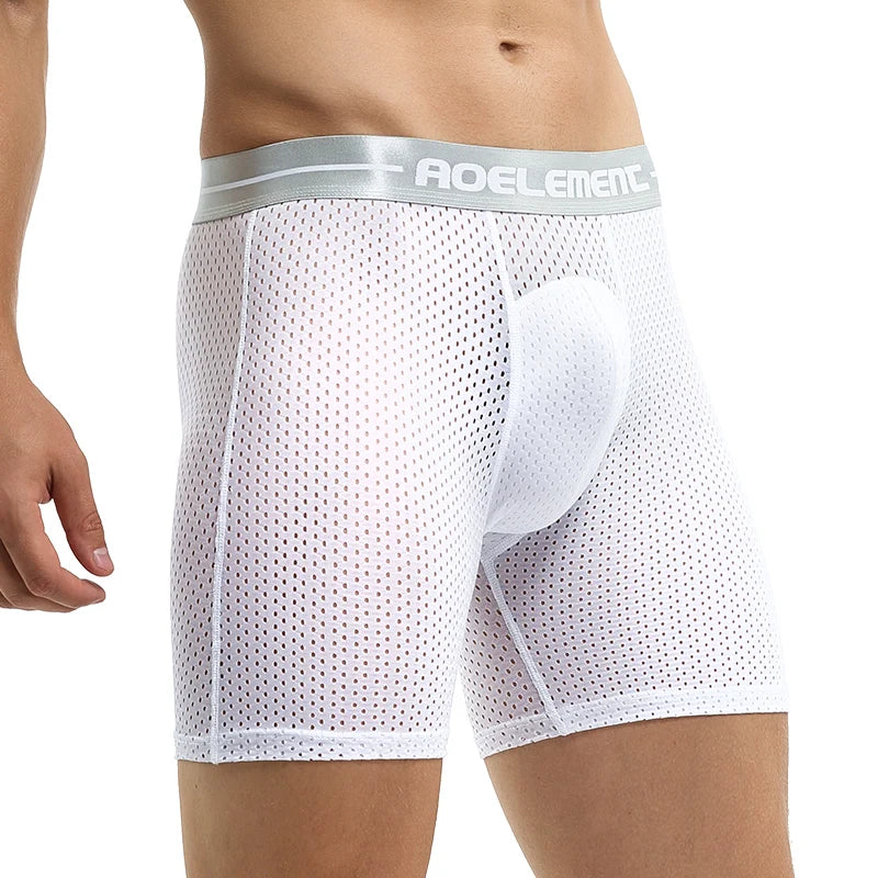 Ice Silk Long Sports Boxer