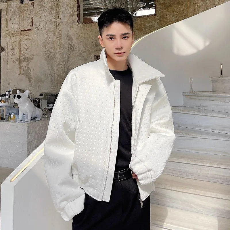 Metal Rivet Decoration Thickened Jacket