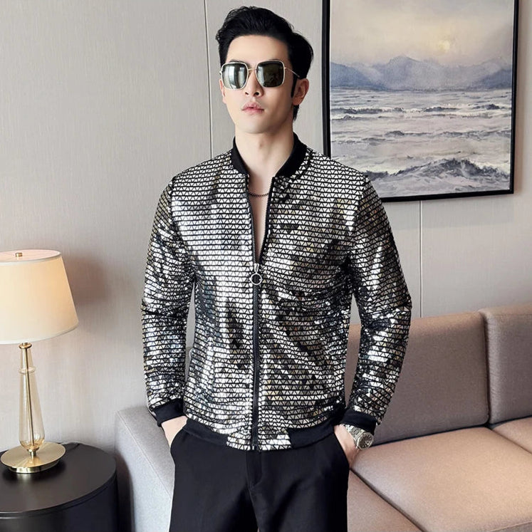 Fashion Cool Sequined Night-Club Jacket
