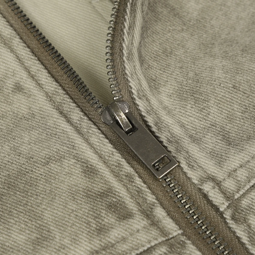 Retro Distressed Color Cargo Jacket