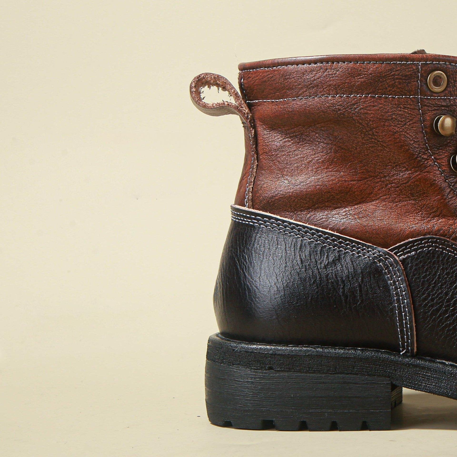 Retro Style Leather Martin Boots