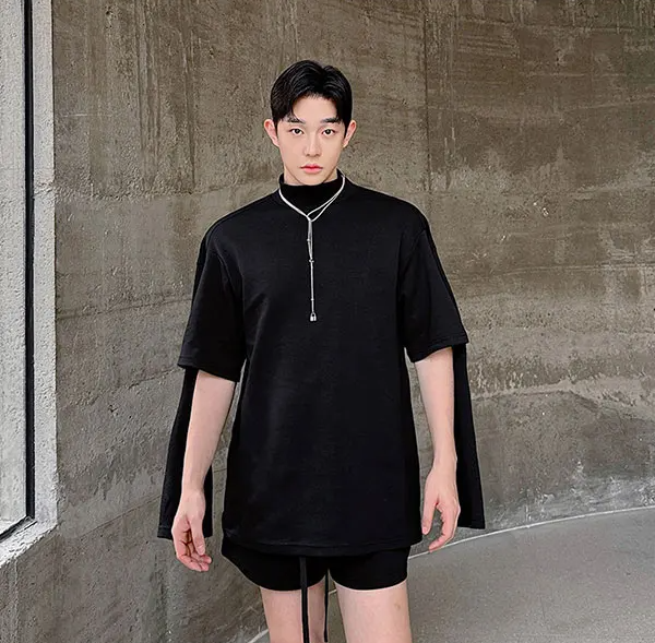 Stand Collar Sweatshirt Shorts Set