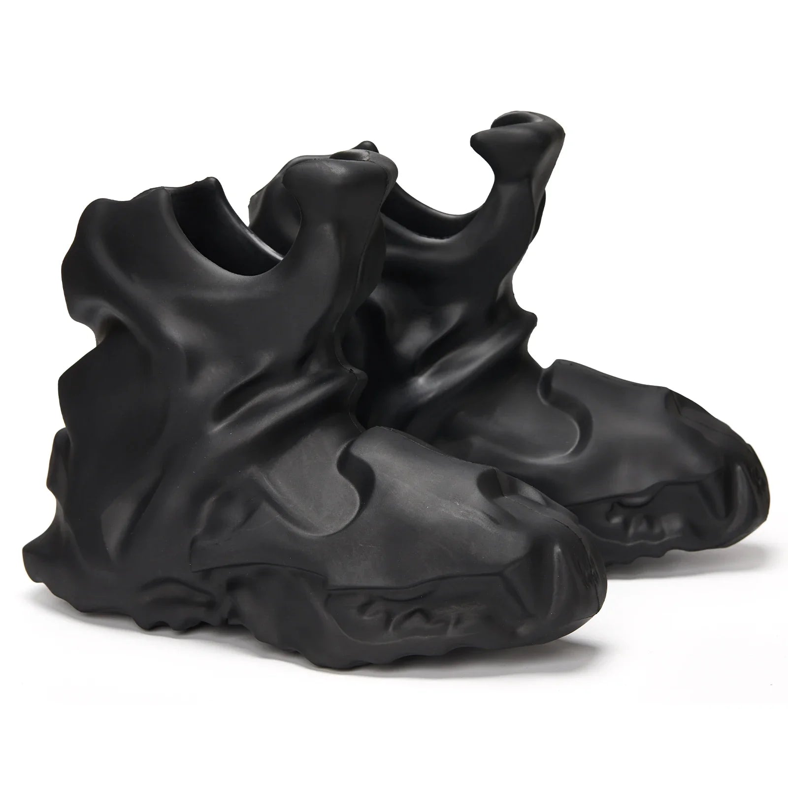 Goth Style Solid Abstract Boots