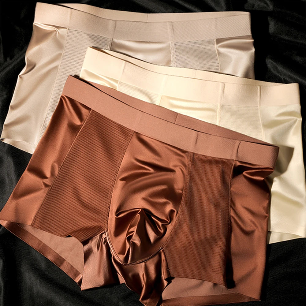 Breathable Mesh Nylon-Spandex Boxer Set