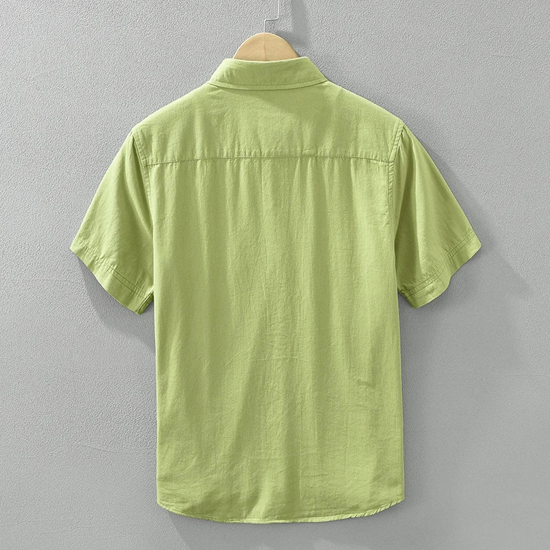 Casual Double Pockets Cotton Shirt