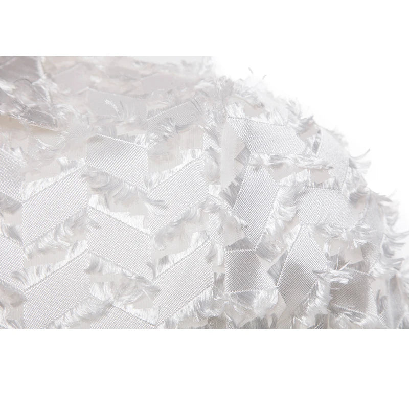 Geometric Pattern Feather Solid Shirt