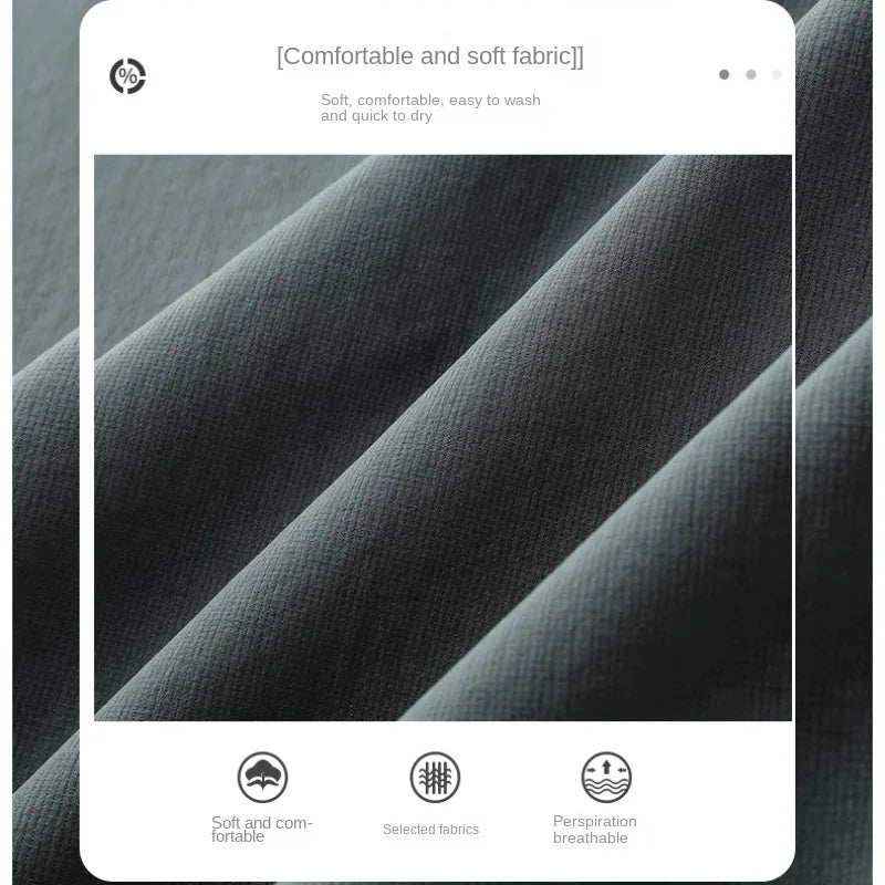 Loose Solid Pockets Cargo Shorts