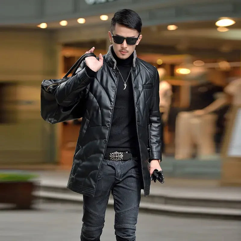 Classic Padded Puffer Sheepskin Coats
