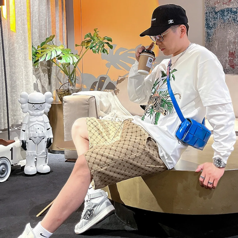 Geometric Print Pattern Casual Shorts