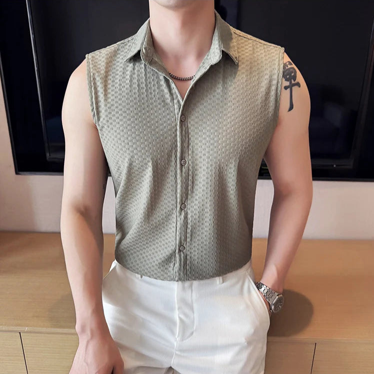 Ice Silk Waffle Breathable Vest