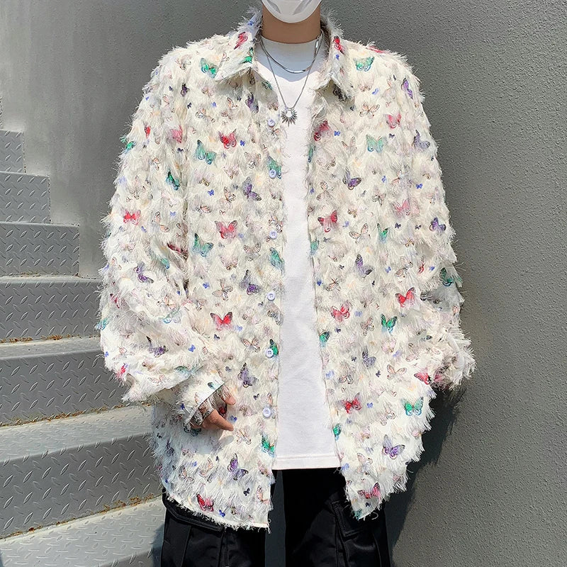 Butterfly Fringe Long Sleeve Shirt