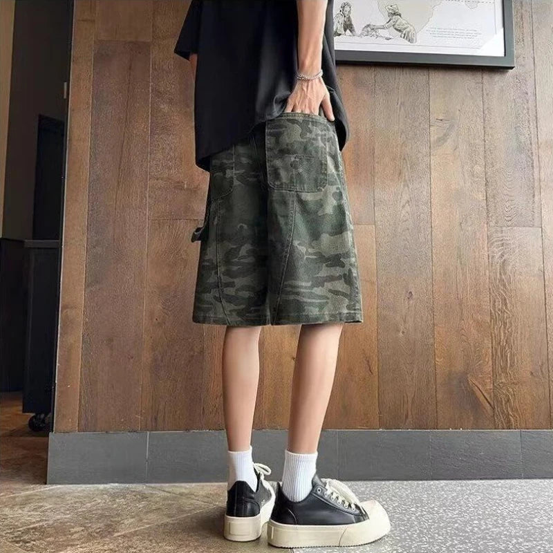 Casual Loose Military Camo Shorts