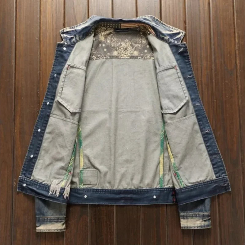 Vintage Style Casual Denim Jacket