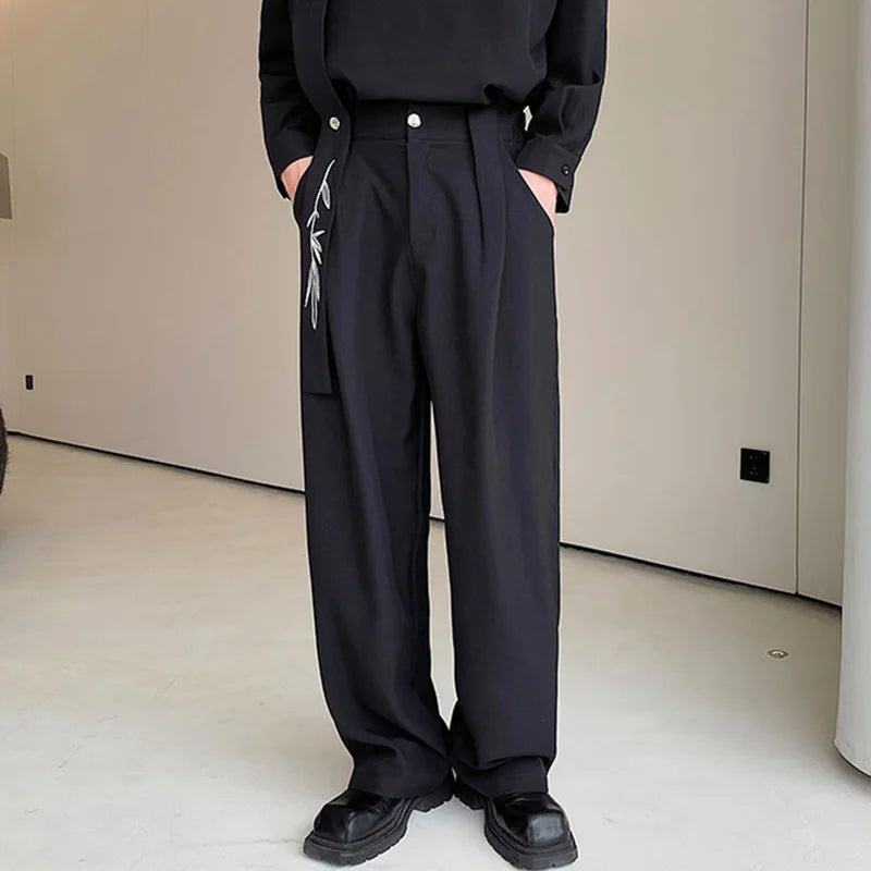 Autumn Trend Embroidered Polyester Pants Set