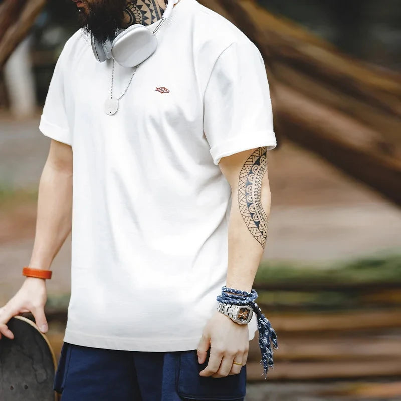 Japanese Vintage Text Printing T-Shirt