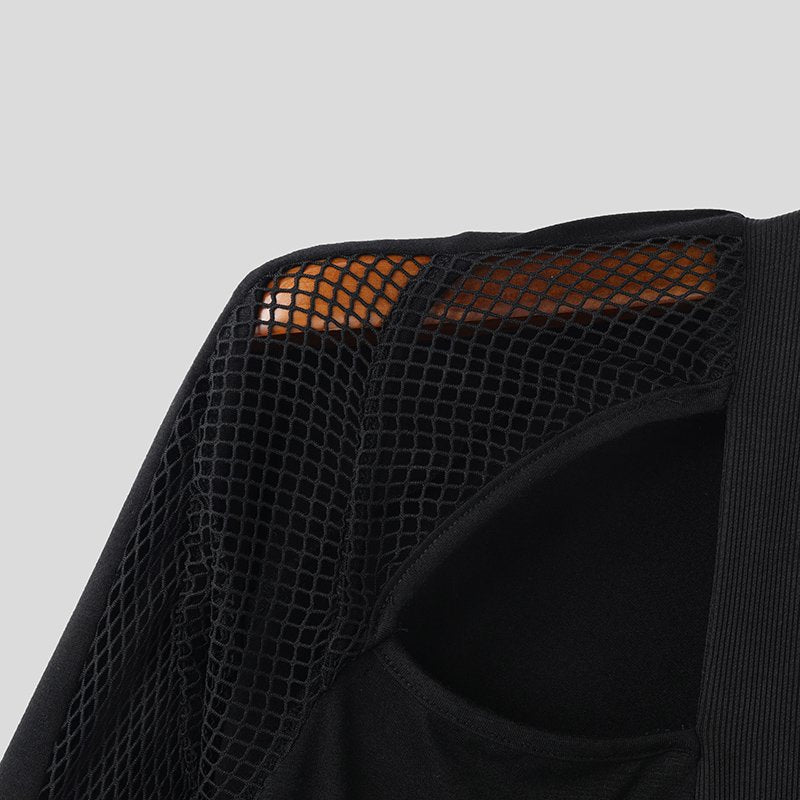 Sexy See-Through Mesh Hollow Out T-Shirt