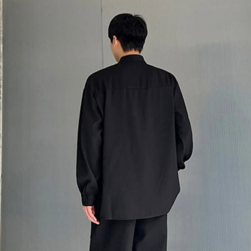 Rope Embroidered Butterfly Decor Shirt