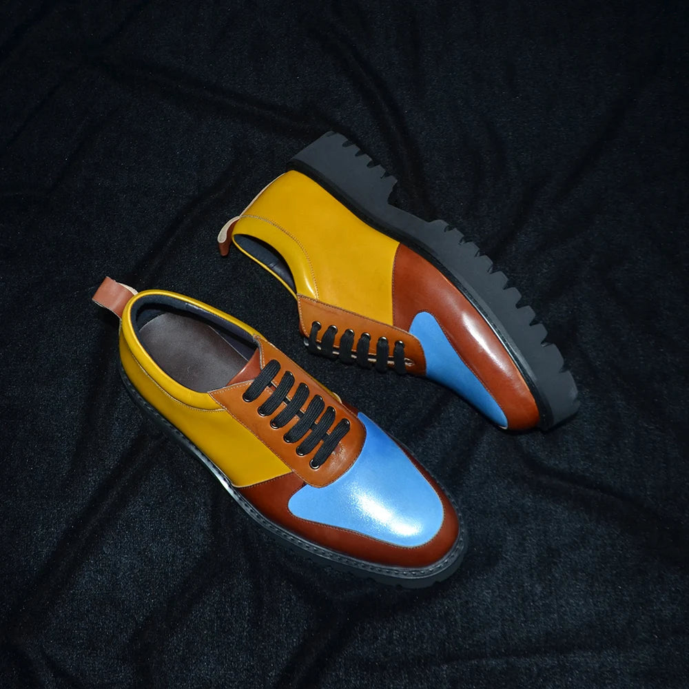 Soft Chunky Sole Mixed Color Shoes