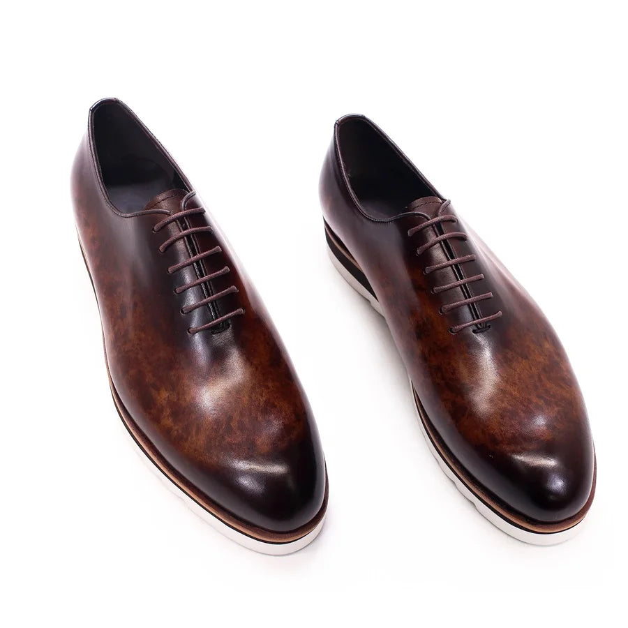 Leather Glossy Non-Slip Sole Shoes