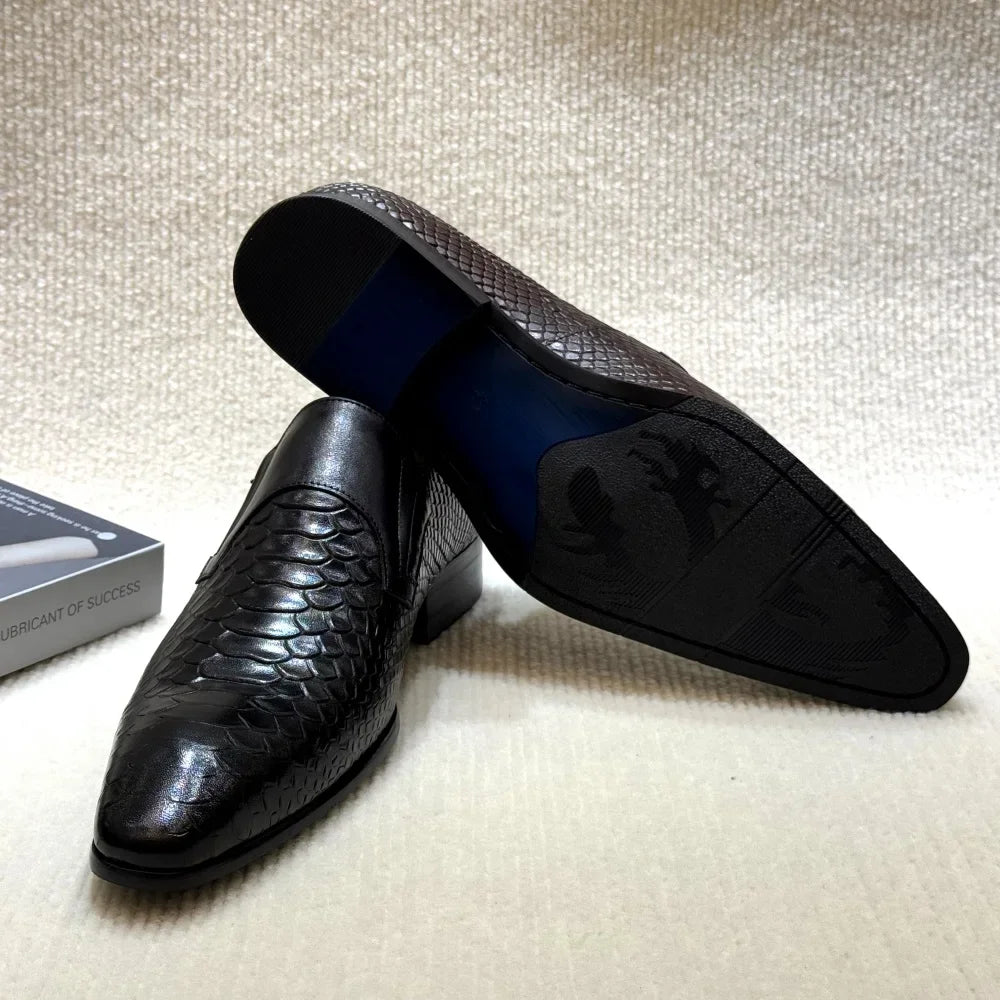 Formal Slip-On Patterned Men Shoes