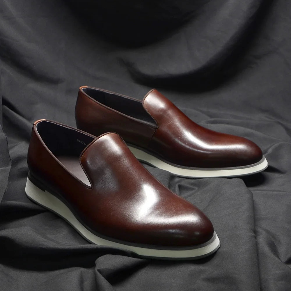Classic Genuine Leather Minimalist Loafers