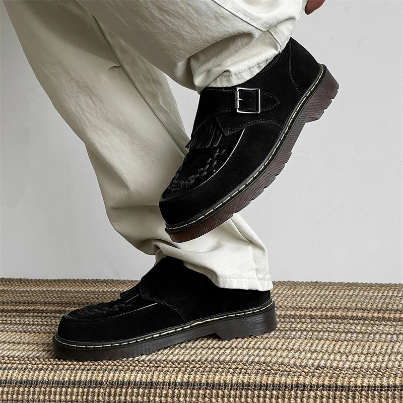 Retro Style Tassel Suede Leather Shoes
