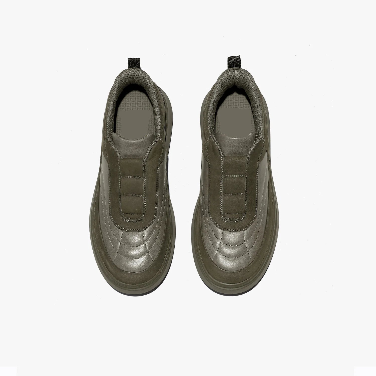 Casual Slip-On Genuine Leather Sneakers