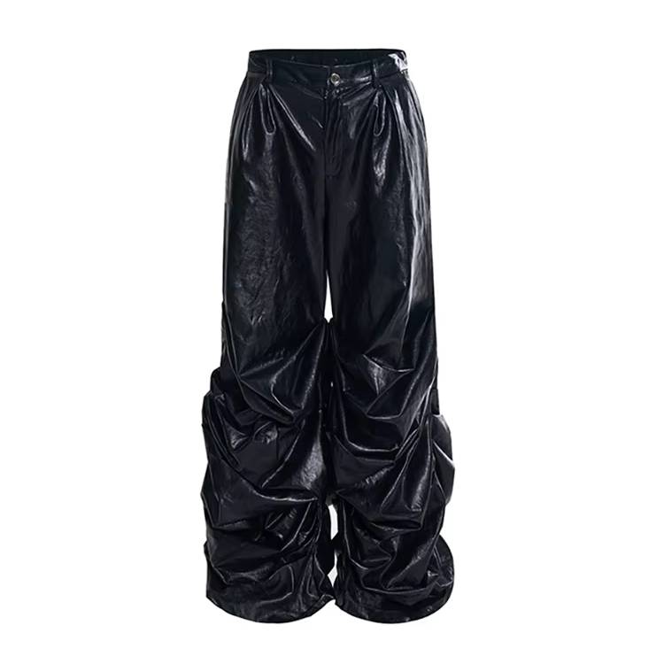 Streetwear Solid Baggy Wide Leg Pants