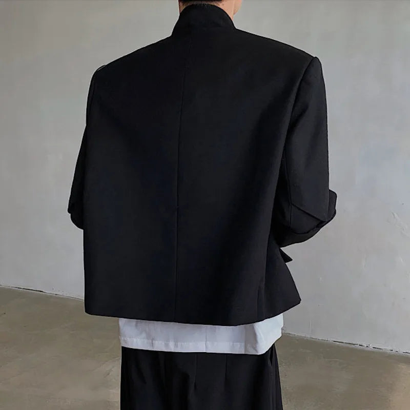 Chinese Style Patchwork Metal Blazer