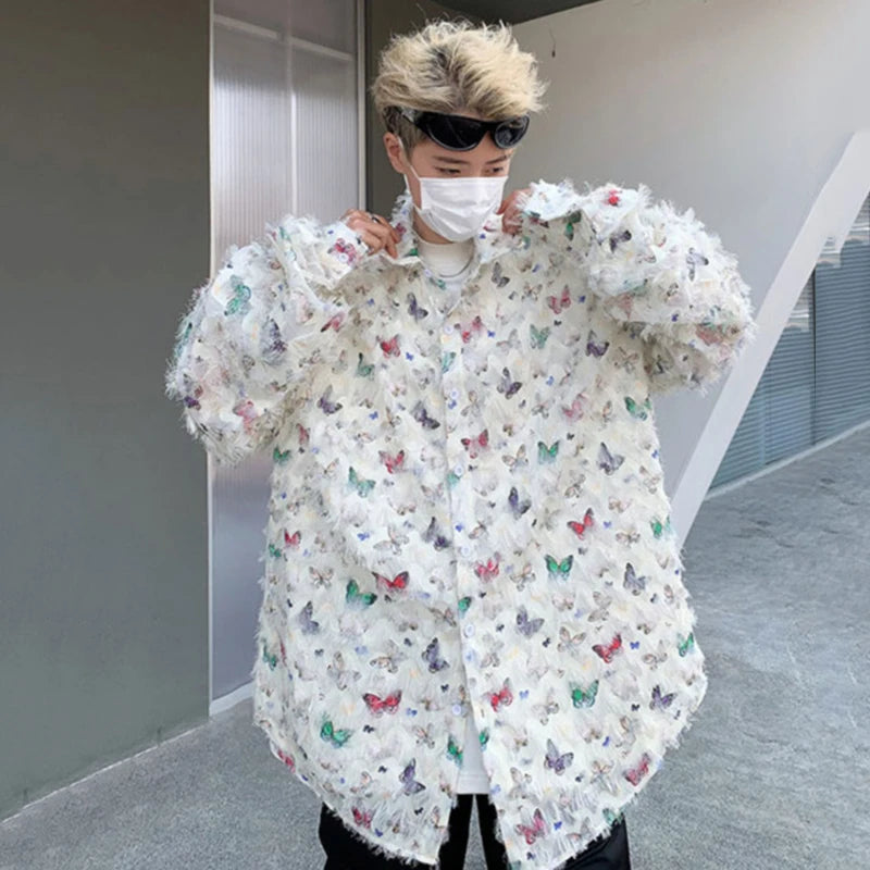 Butterfly Fringe Long Sleeve Shirt