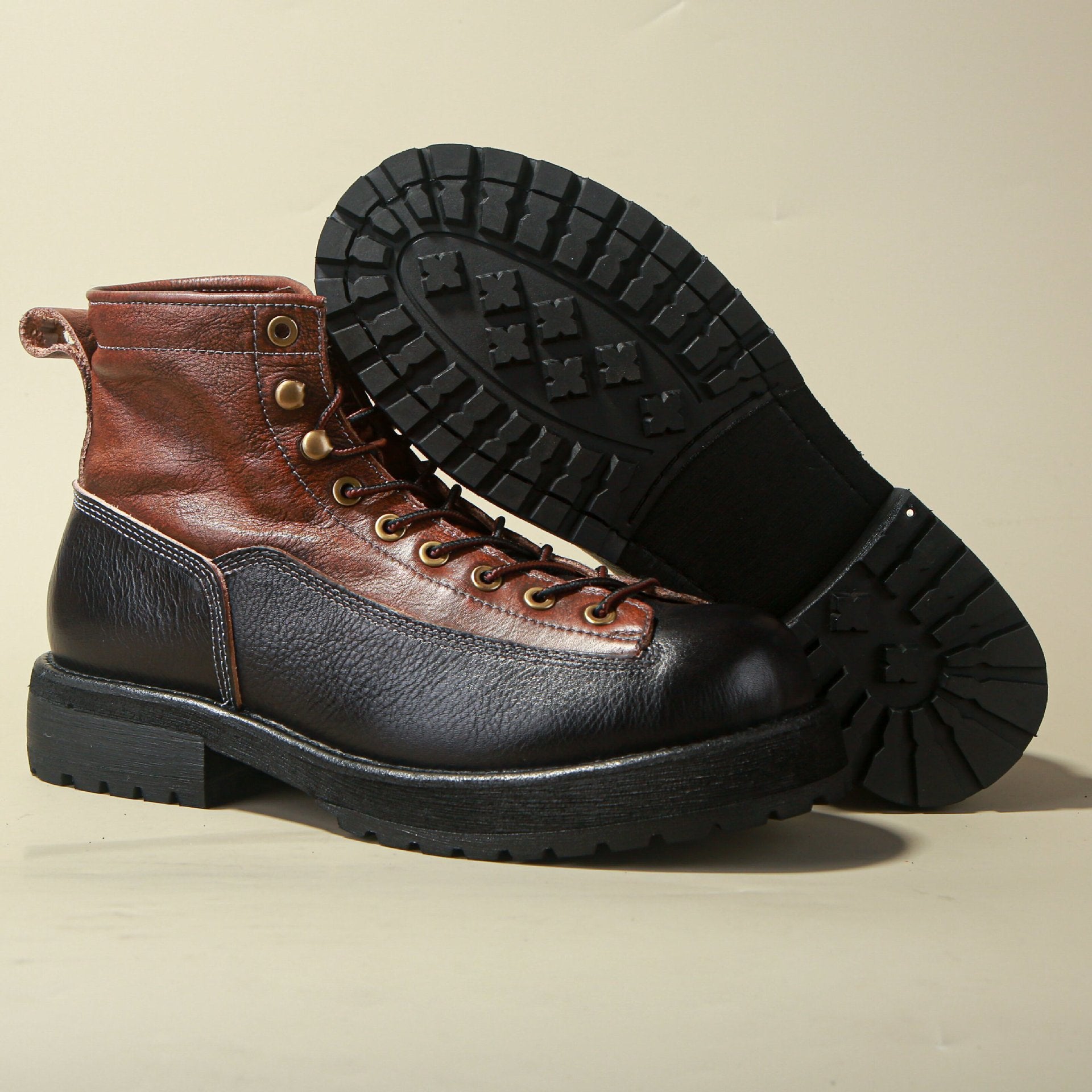 Retro Style Leather Martin Boots