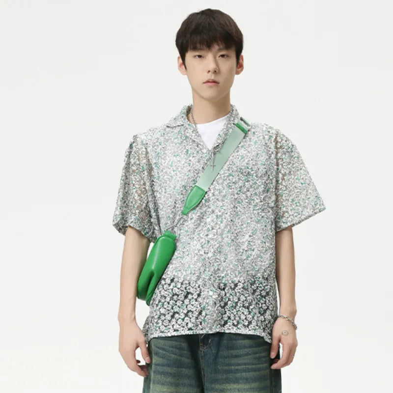 Fashion Loose Thin Floral Shirt