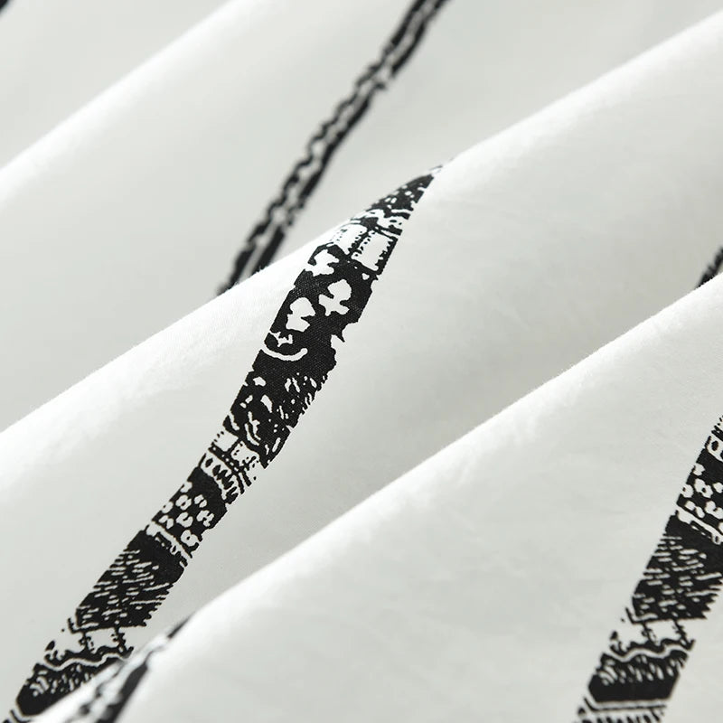 Striped Casual Turn-Down Collar Shirt