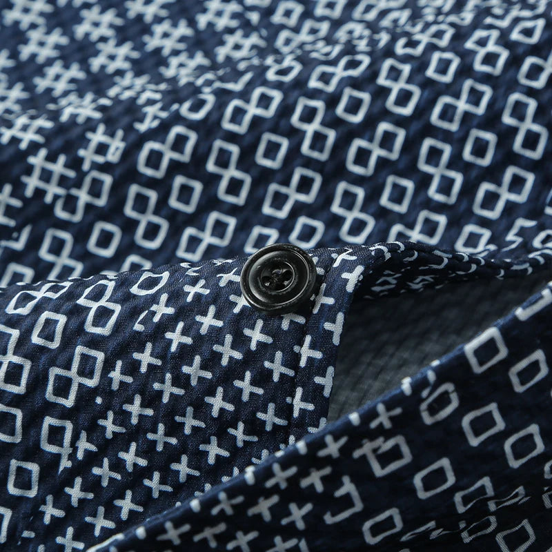 Plaid Patchwork Short Sleeve Shirt