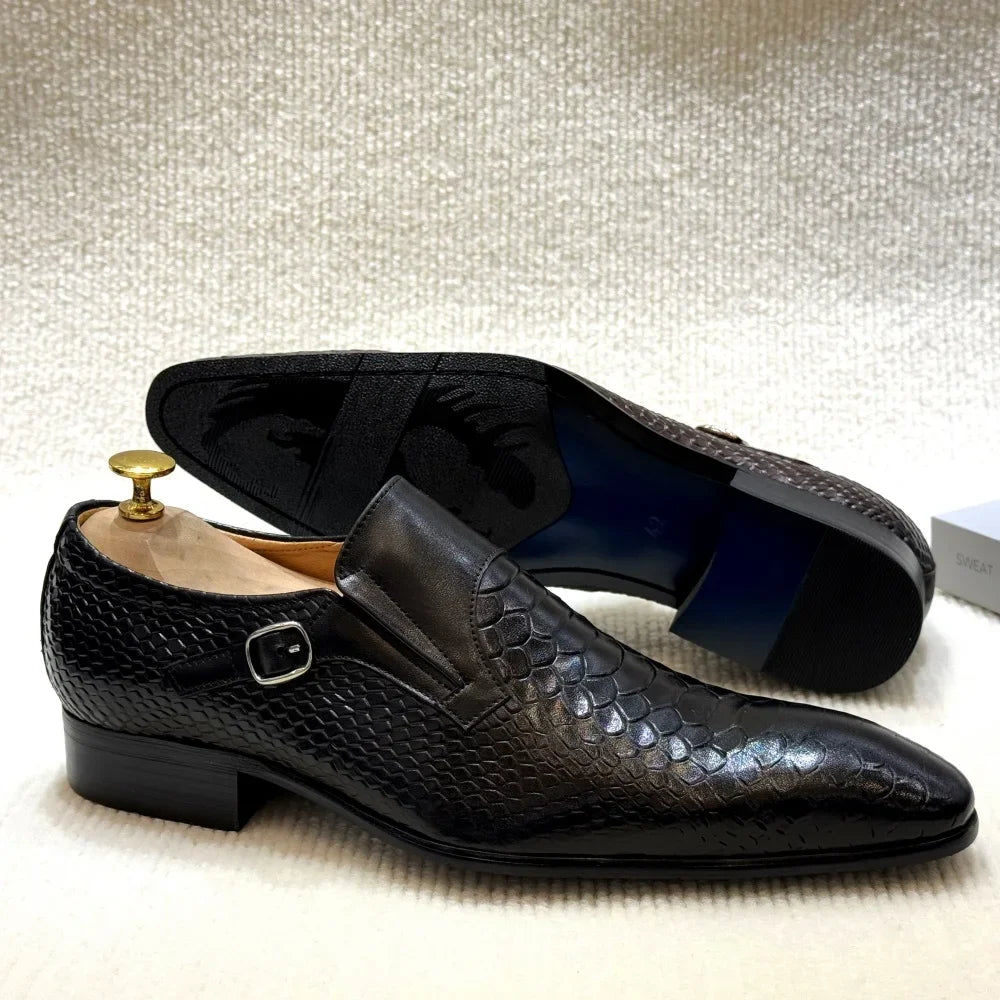 Formal Slip-On Patterned Men Shoes