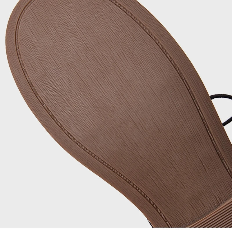 Retro Patchwork Genuine Leather Shoes