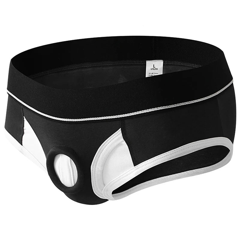 Sexy Silicone Hole Ring Brief