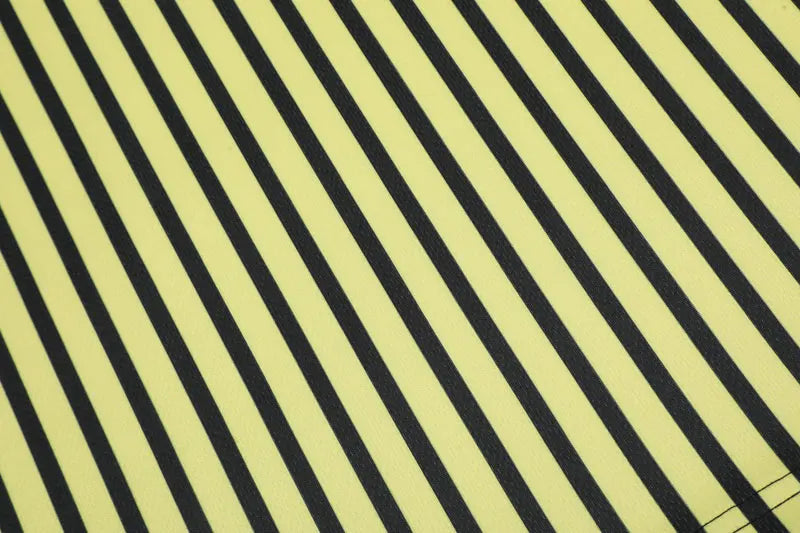 Retro Vertical Stripes V-Neck T-Shirt