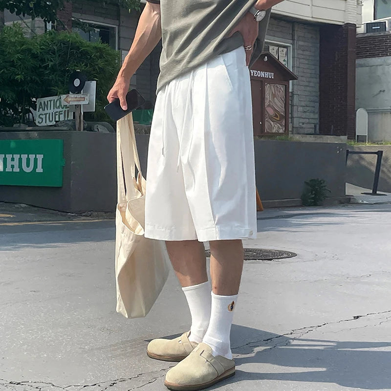 Structured Pleat Street Shorts