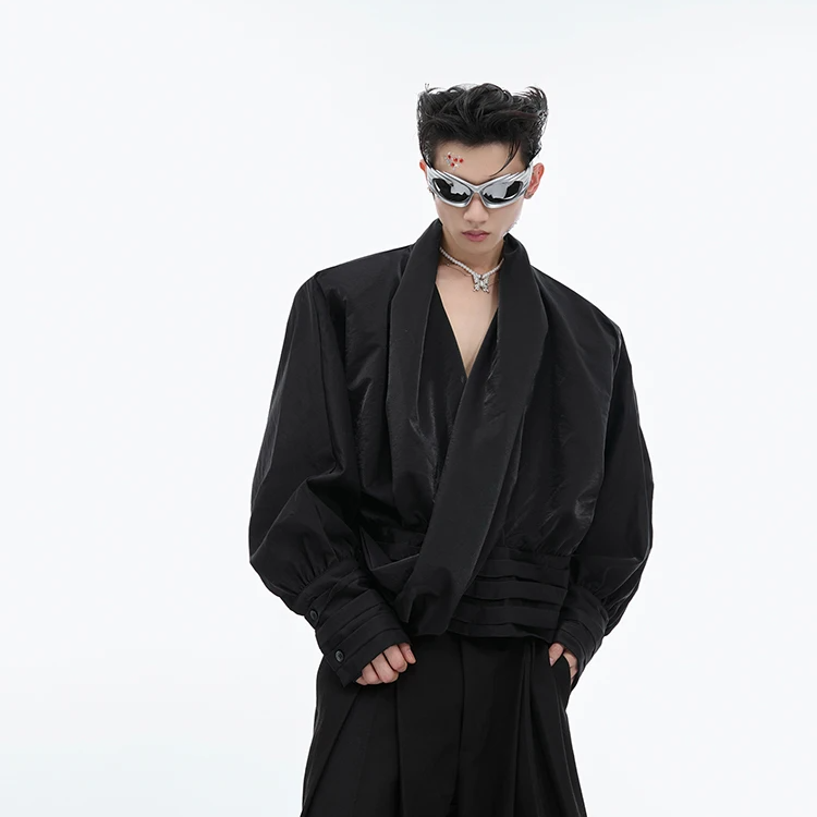 Solid Oversized Flowy Plaid Blouse Shirt