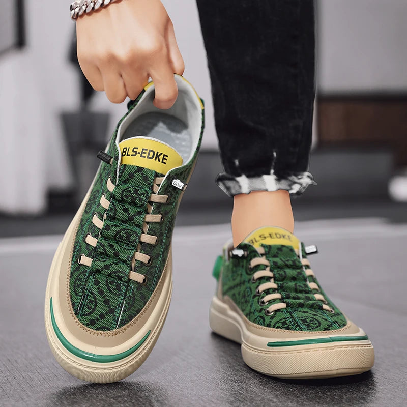 Luxury Printing Comfortable Thick Bottom Sneakers